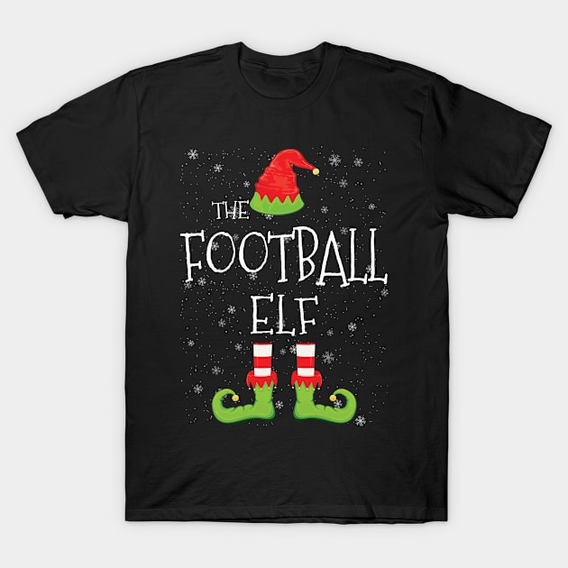 FOOTBALL Elf Family Matching Christmas Group Funny Gift T-Shirt by tabaojohnny